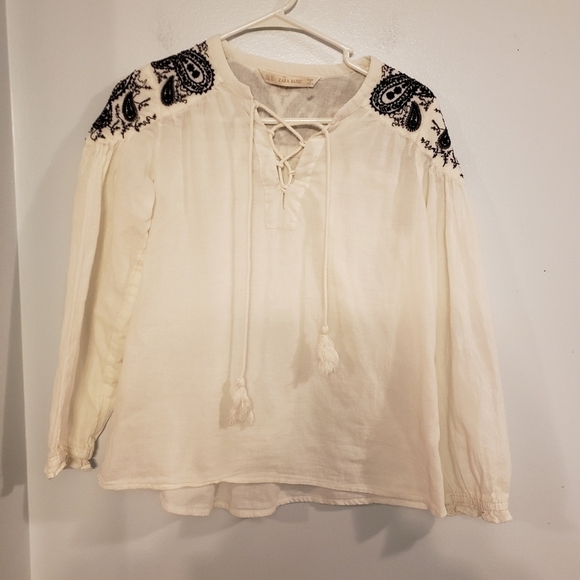 Zara Basic Long Sleeve White - Picture 2 of 4